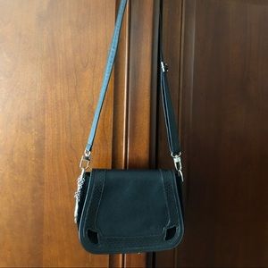 Cartier black leather satchel with 2 straps